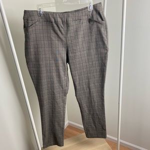 Plaid Stretch Dress Pants | CJ Banks